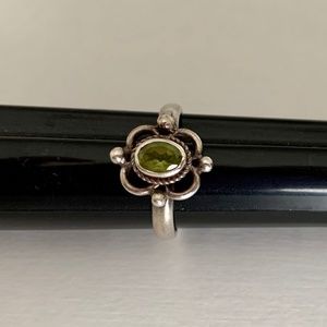 Sterling Silver Peridot Ring